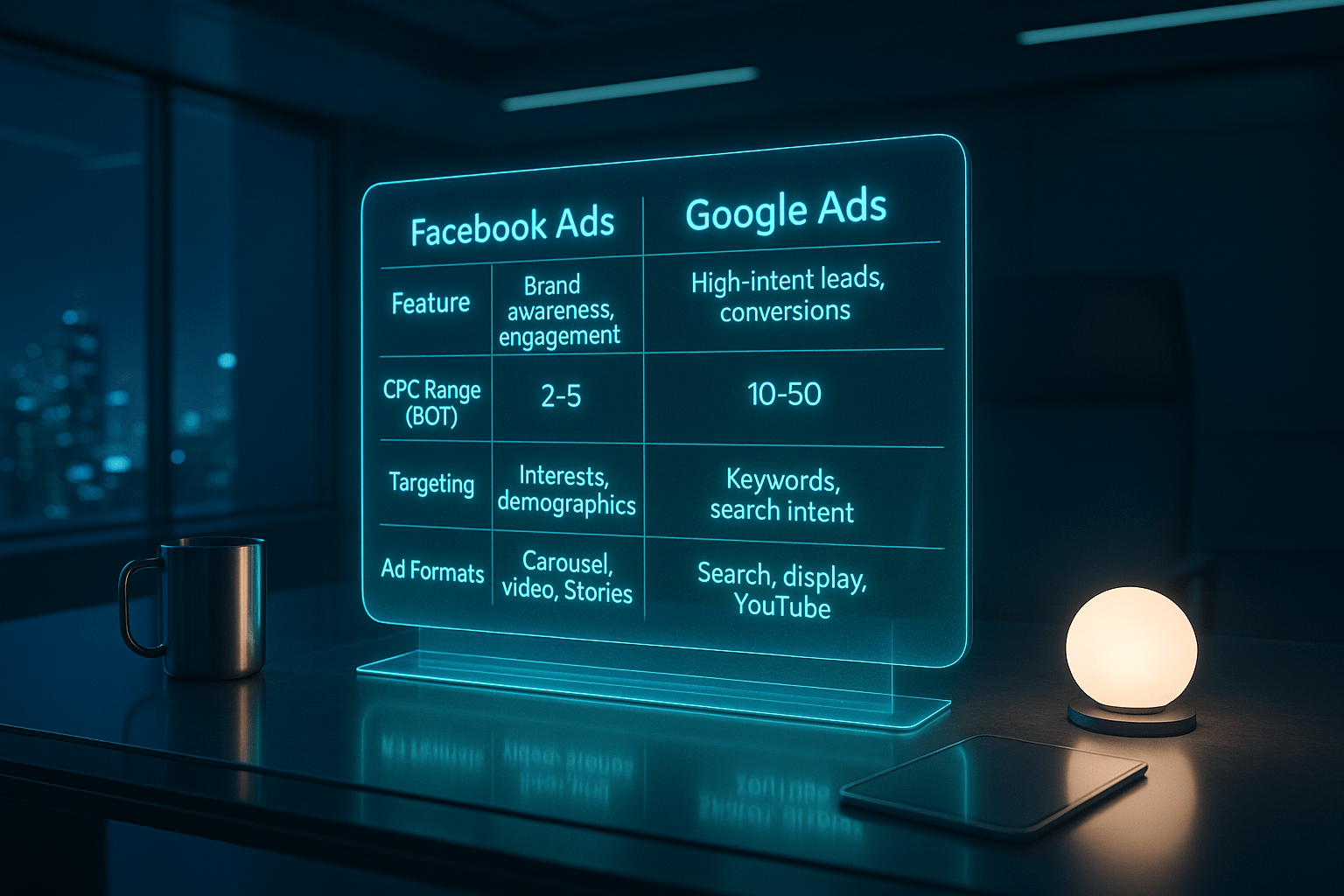 Facebook Ads vs. Google Ads