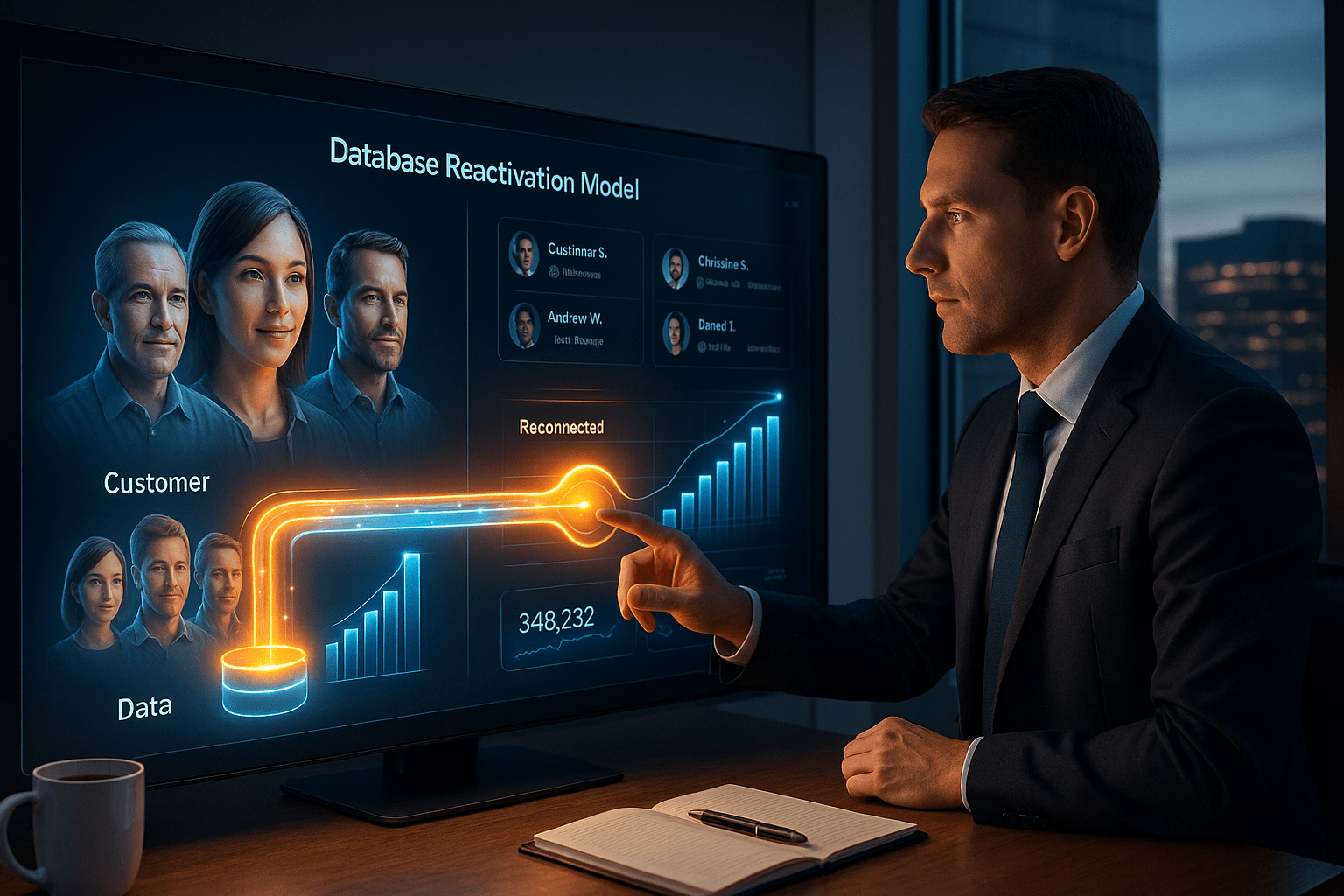 Database Reactivation: Re-engaging Your Inactive Customers Database Reactivation Model diagram for targeting and re-engaging inactive customers.