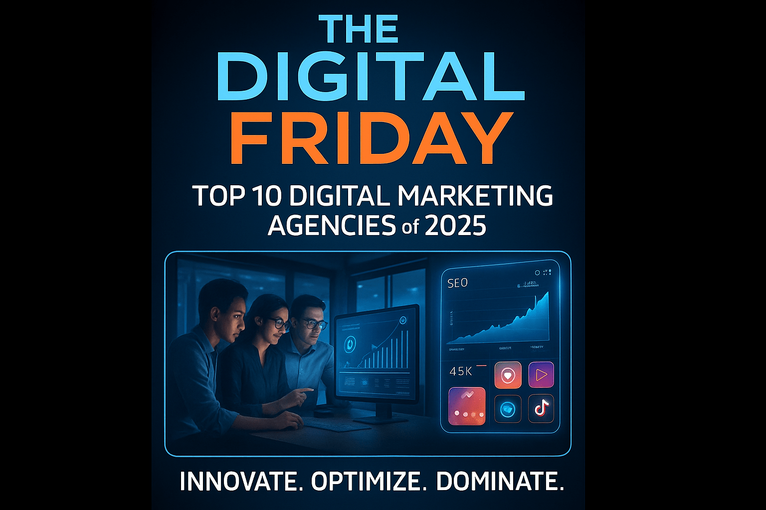 Top 10 Digital Marketing Agencies in Bangladesh for 2025 A curated list of the best digital marketing agencies in Bangladesh, led by The Digital Friday, offering SEO, SMM, PPC, and more.